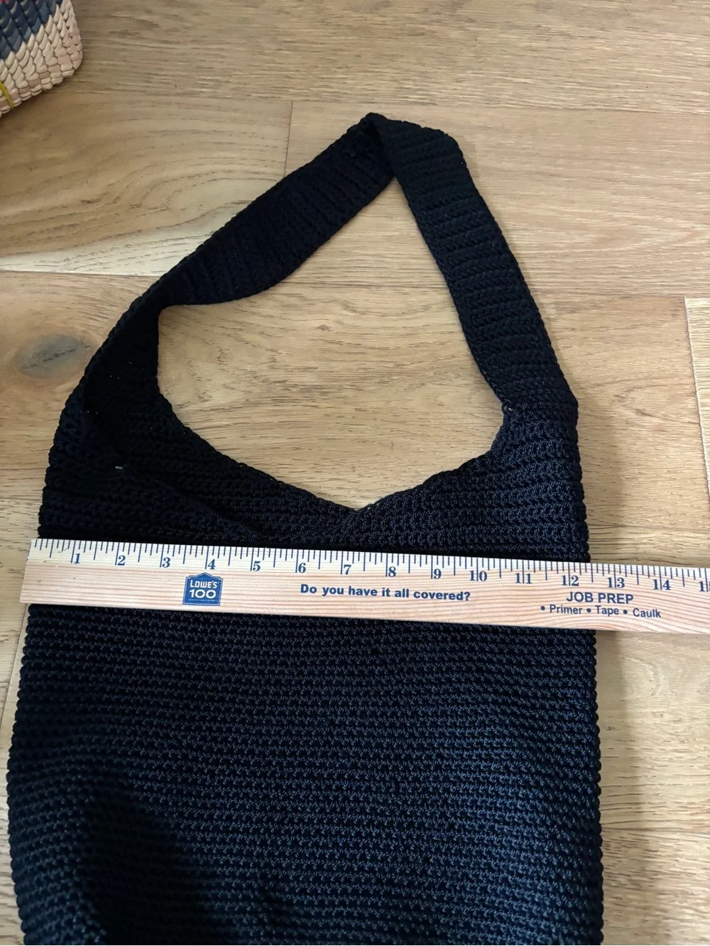 The Sak vintage knit hand bag black